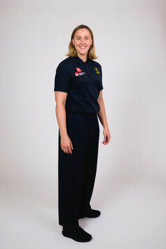 Ice hockey athlete Hanna Olsson of Sweden poses for a