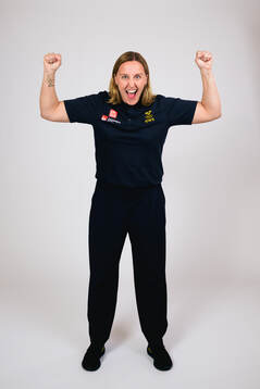 Ice hockey athlete Hanna Olsson of Sweden poses for a