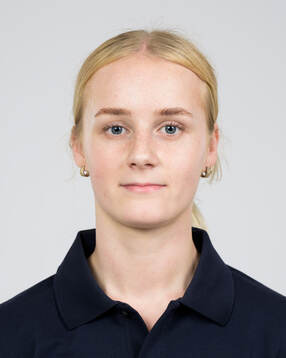 Ice hockey athlete Mira Hallin of Sweden poses for a
