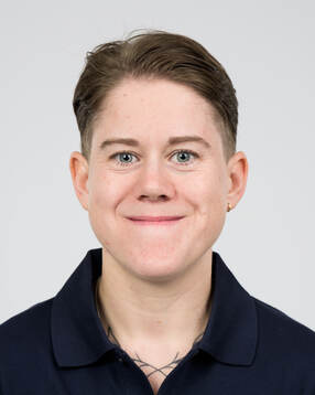 Ice hockey athlete Lisa Johansson of Sweden poses for a