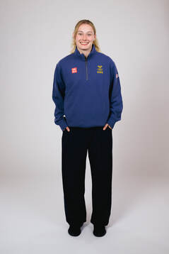 Ice hockey athlete Linnéa Andersson of Sweden poses for a