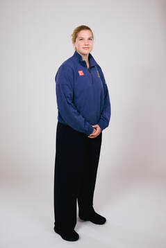 Ice hockey athlete Ebba Hedqvist of Sweden poses for a