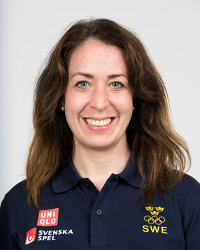 Ice hockey team manager Sara Ridderlund of Sweden poses for