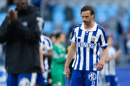 IFK Göteborgs Gustav Svensson deppar
