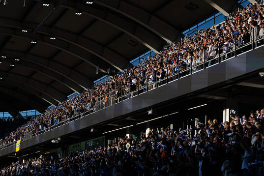 IFK Göteborgs supportrar jublar