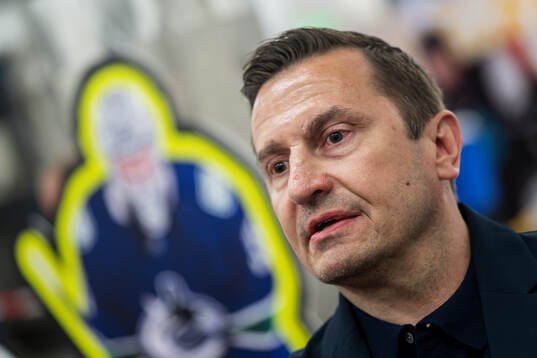 Ville Peltonen of the gold-winning Finnish national ice