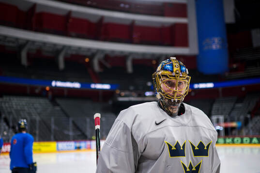Goaltender Jacob Markström of Sweden