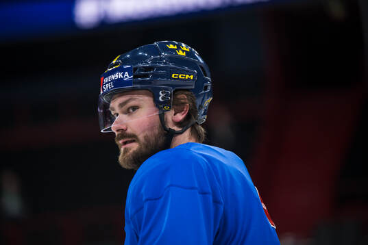 Rasmus Andersson of Sweden at a practice session