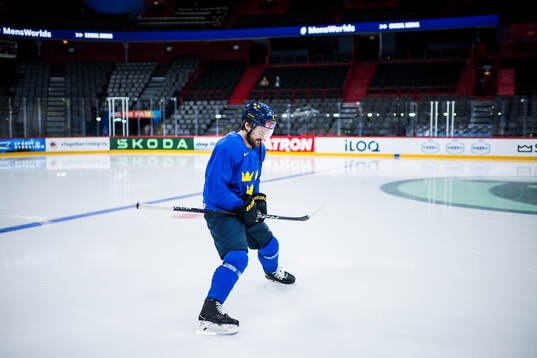 Rasmus Andersson of Sweden at a practice session