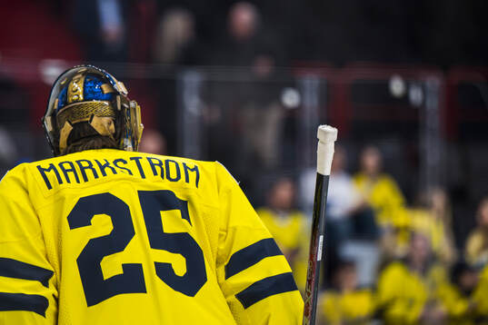 Goaltender Jacob Markström of Sweden