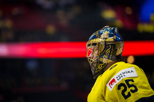 Goaltender Jacob Markström of Sweden