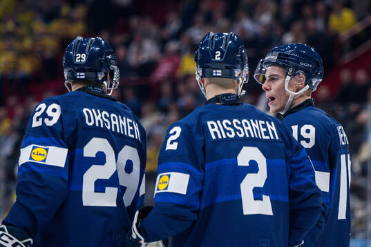 Waltteri Merelä of Finland looks dejected
