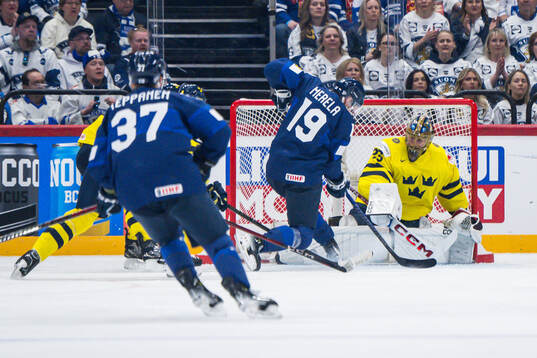 Goaltender Jacob Markström of Sweden