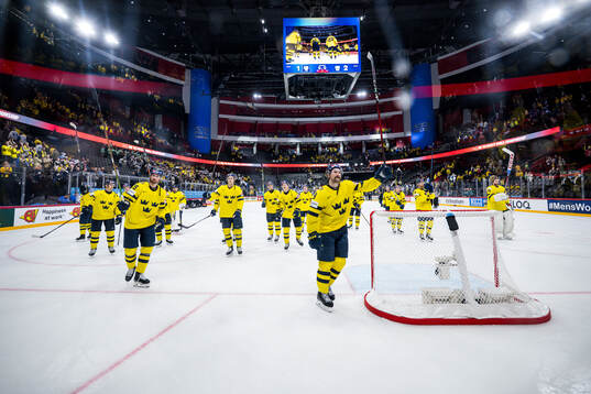 Filip Forsberg of Sweden celebrates