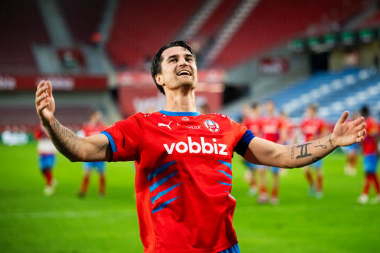 Helsingborgs Jon Birkfeldt jublar