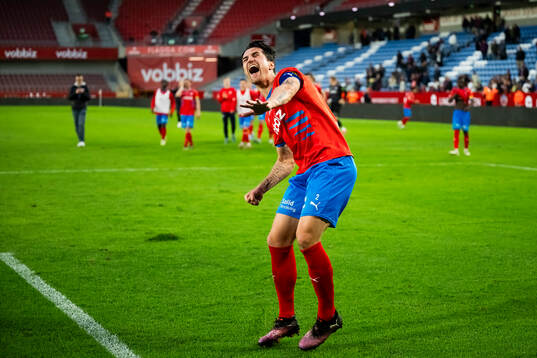 Helsingborgs Jon Birkfeldt jublar