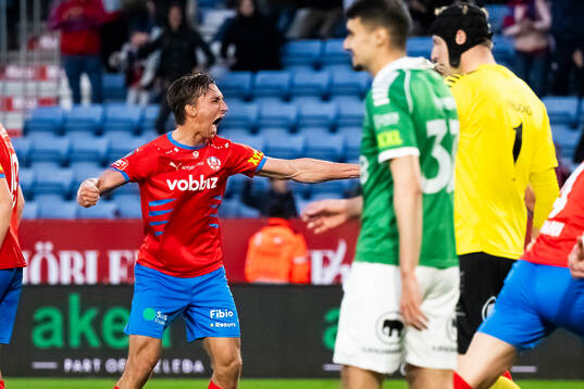 Helsingborgs Wilhelm Nilsson  jublar