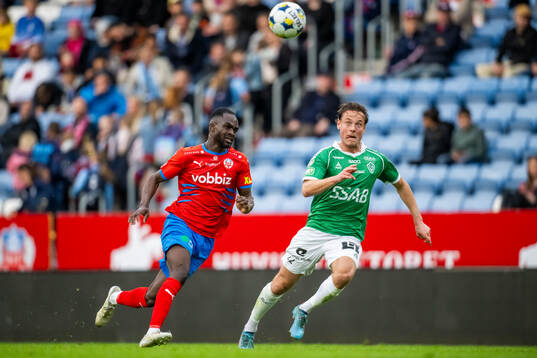 Helsingborgs Adam Akimey och Brages Cesar Weilid