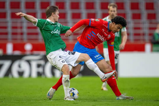 Brages Gustav Berggren och Helsingborgs Milan Silva