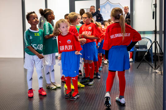 Helsingborgs ungdomssektionen gör sig redo för line upp