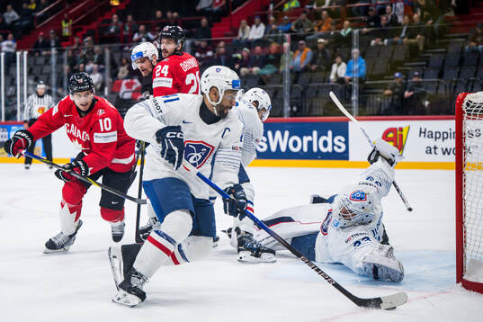 Goaltender Julian Junca of France