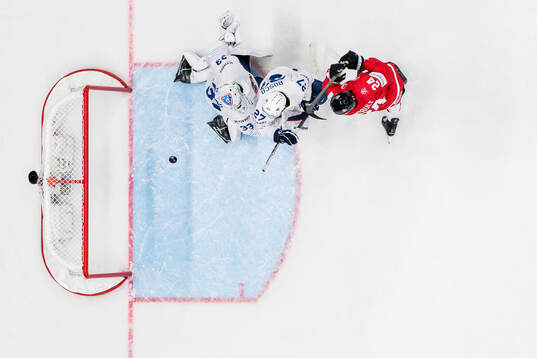 Phillip Danault of Canada see Brandon Montour (not