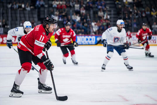 Travis Konecny of Canada