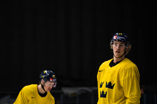 Simon Edvinsson at a practice session