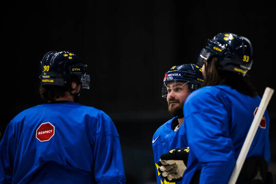 Rasmus Andersson at a practice session