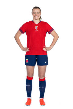 Mathilde Harviken of the Norwegian women's national
