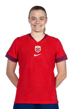 Mathilde Harviken of the Norwegian women's national