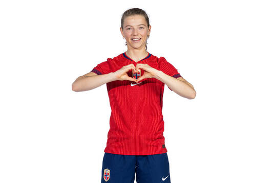 Justine Kielland of the Norwegian women's national football