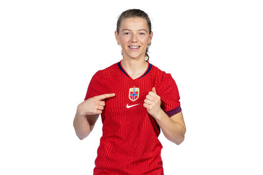 Justine Kielland of the Norwegian women's national football