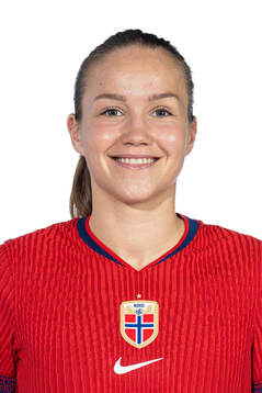 Guro Reiten of the Norwegian women's national football team