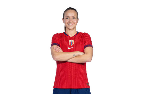 Guro Reiten of the Norwegian women's national football team