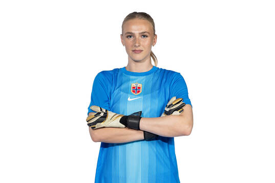 Goalkeeper Selma Panengstuen of the Norwegian women's