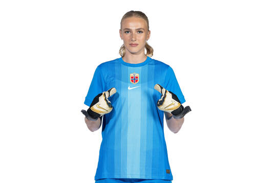 Goalkeeper Selma Panengstuen of the Norwegian women's