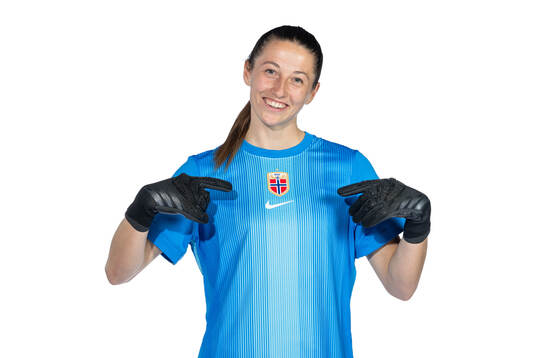 Goalkeeper Cecilie Fiskerstrand of the Norwegian women's
