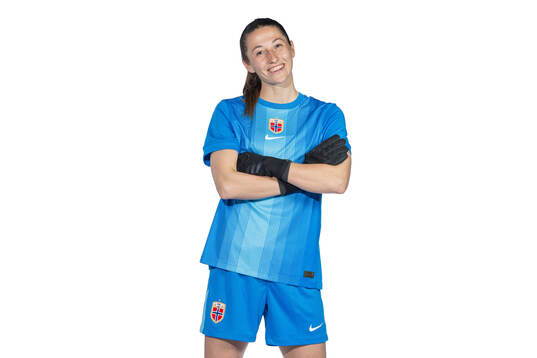Goalkeeper Cecilie Fiskerstrand of the Norwegian women's