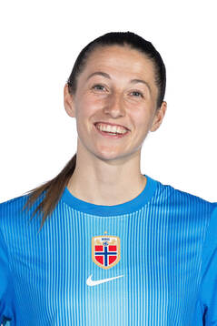 Goalkeeper Cecilie Fiskerstrand of the Norwegian women's