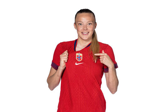 Synne Sofie Kinden Jensen of the Norwegian women's national