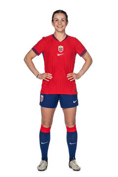 Tuva Hansen of the Norwegian women's national football team
