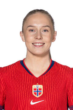Thea Bjelde of the Norwegian women's national football team