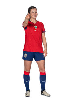 Tuva Hansen of the Norwegian women's national football team