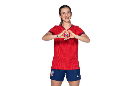 Tuva Hansen of the Norwegian women's national football team