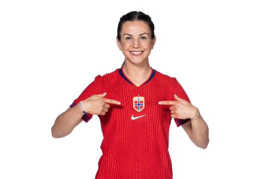 Tuva Hansen of the Norwegian women's national football team