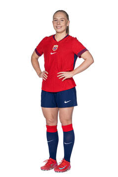Thea Bjelde of the Norwegian women's national football team