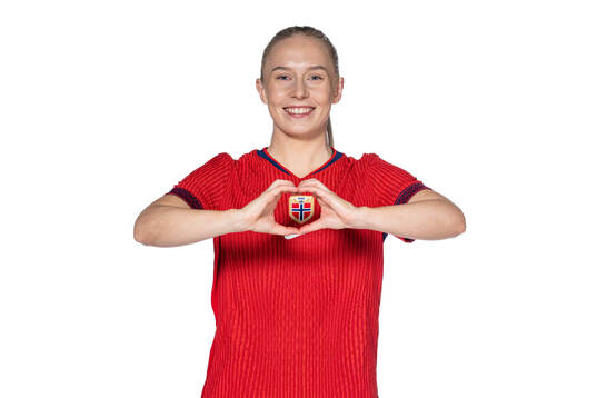 Thea Bjelde of the Norwegian women's national football team