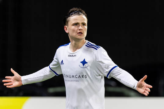 IFK Norrköpings William Bergman jublar