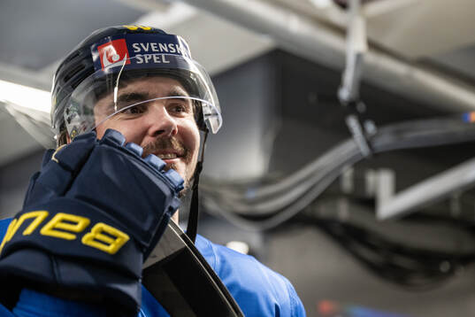 Marcus Johansson of Sweden at a practice session